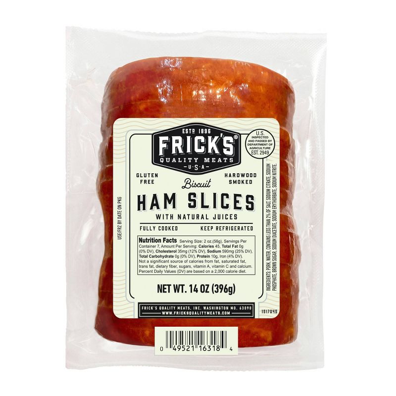Frick&#39;s Quality Meats Biscuit Ham Slices - 14oz, 1 of 5
