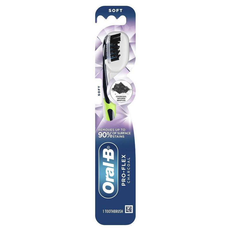 Oral-B Pro-Flex Charcoal Manual Toothbrush - Soft, 3 of 11