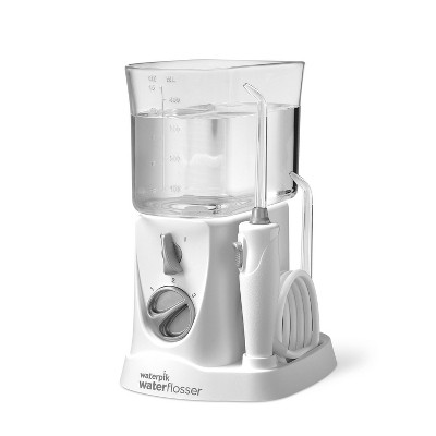 toothbrush with waterpik target