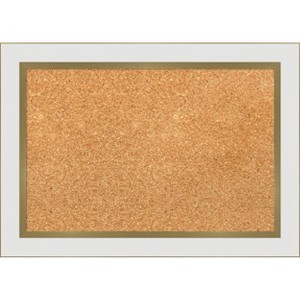 Amanti Art Eva Narrow Framed Corkboard, Natural Cork - 1 of 4
