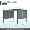 Aoodor Outdoor Retractable Pergola Canopy with Sun Shade Unique Design Canopy Patio Aluminum Shelter for Garden Porch Beach - 3 of 4