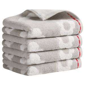 REGALWOVEN Cute Floral Pattern Cotton Bathroom Soft Absorbent Hand Towel 14 x 30 Inch - 1 of 4