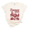 Simply Sage Market The Cowboy Tour Distressed Garment Dyed Tee - 2 of 4
