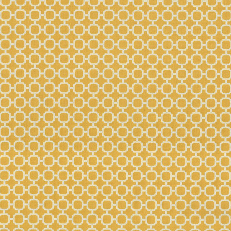 56.5&#34; x 39&#34; x 3&#34; Outdoor Chair Cushion Yellow/White Geometric - Pillow Perfect, 4 of 5