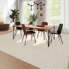 Washable Area Rug Soft Rugs for Living Room Modern Striped Non Slip Rug Geometric Checkered Foldable Print Mat - 2 of 4