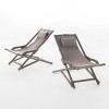 PAGED Folding Tanning Chairs Set of 2 Portable Lounge Chair Outdoor for Camping, Beach, Picnics, Patio, Pool - 4 of 4