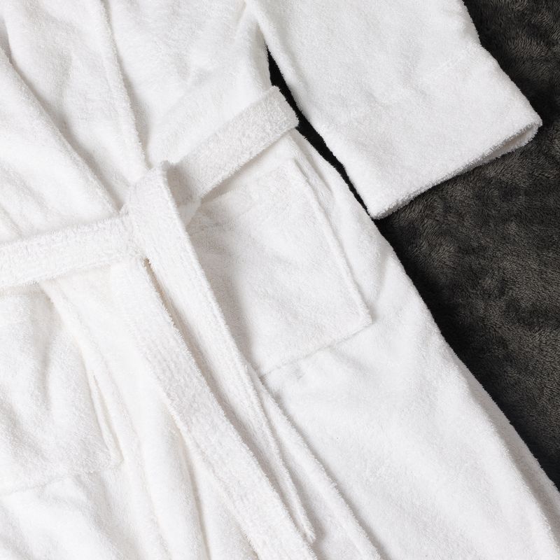 Women's Ultra-Absorbent Cotton Bathrobe by Blue Nile Mills, 5 of 11