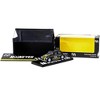 Volkswagen Beetle "Mooneyes" Black w/Yellow Stripes w/Container Case 1/64 Diecast Model Car by Schuco & Tarmac Works - 3 of 4