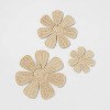 3pc Woven Flower Kids' Wall Décor Set - Pillowfort™ - 4 of 4