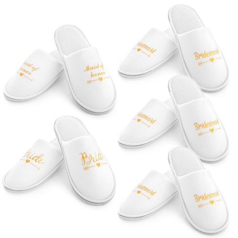 Cute slippers hot sale for bridesmaids