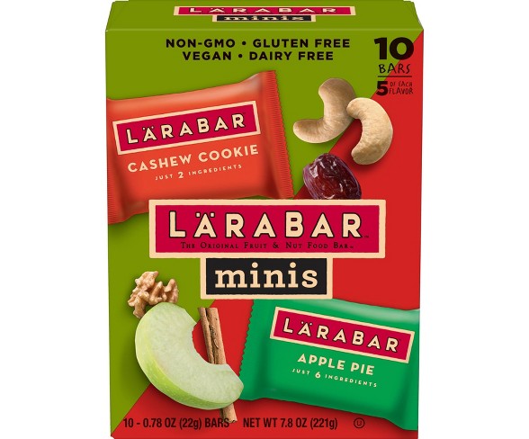 Larabar Minis Apple Pie & Cashew Cookies - 10pk
