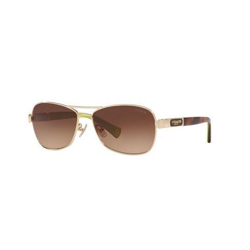 Coach Hc7012 56mm Female Pilot Sunglasses Target