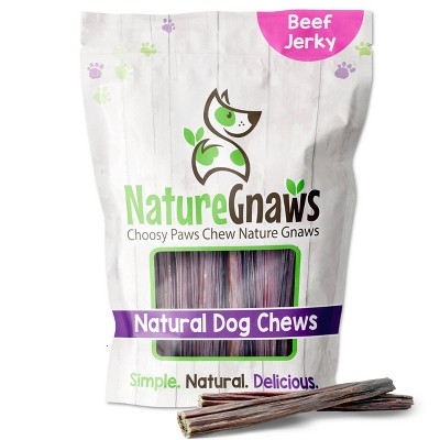 Nature Gnaws Beef Jerky Sticks 5-6" Dog Treats - 15ct