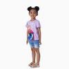 Disney Frozen Toddler Girls Elsa/Anna 1pc Naia Character Print Ruffle-sleeve Top T-shirt Tee - 2 of 4