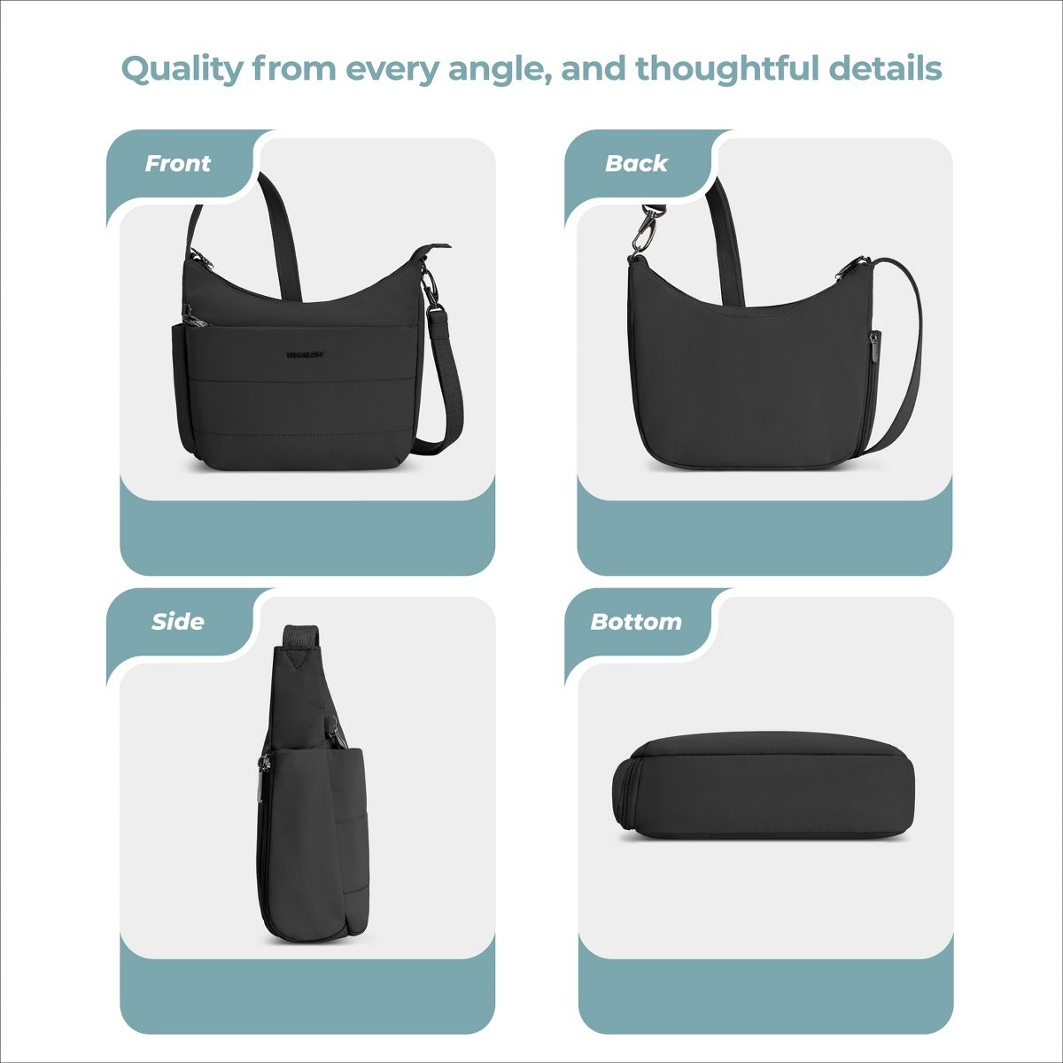 Travelon Anti-Theft Roam Medium Crossbody - thumbnail 4