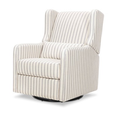 Carter's by daVinci Arlo Recliner and Swivel Glider - Performance Charcoal Double Stripe