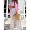 Womens T Shirt Dress Side Slit Button Down Shirts Casual Stripe Shirts Tops with Waist Belts - 3 of 4