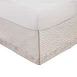 Coastal Seashell Cotton Bed Skirt Drop 18in Ivory by Greenland Home Fashions