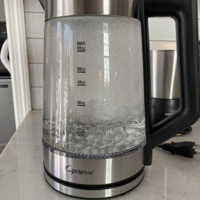 Capresso H2o Glass Electric Water Kettle – Stainless Steel 240.03 : Target