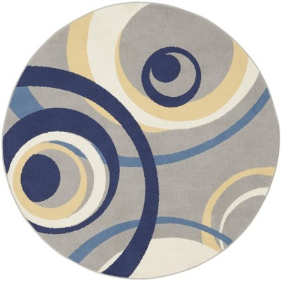Nourison Grafix Retro Contemporary Geometric Indoor Rug