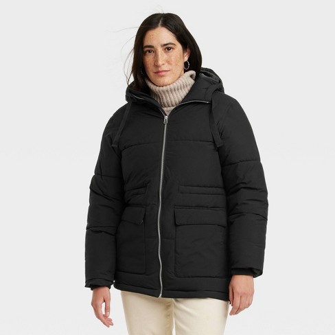   Essentials Women's Lightweight Water-Resistant Hooded  Puffer Coat (Available in Plus Size), Black, X-Small : Clothing, Shoes &  Jewelry