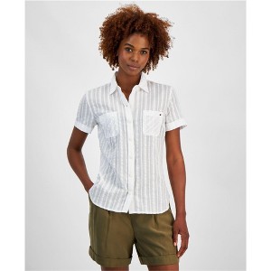 Tommy Hilfiger Womens Blouse Button Up Shirt - 1 of 1