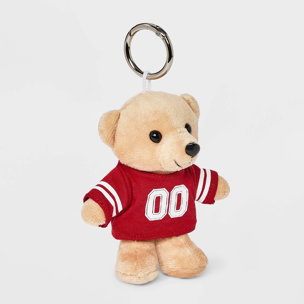 Game Day Bear Bag Charm - Wild Fable™ Dark Red