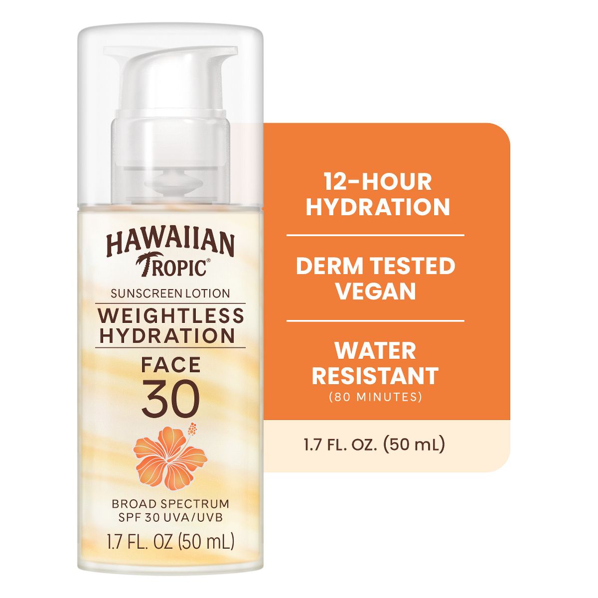 Hawaiian Tropic Silk Hydration Weightless Face Sunscreen - SPF 30 - 1.7oz - thumbnail 3