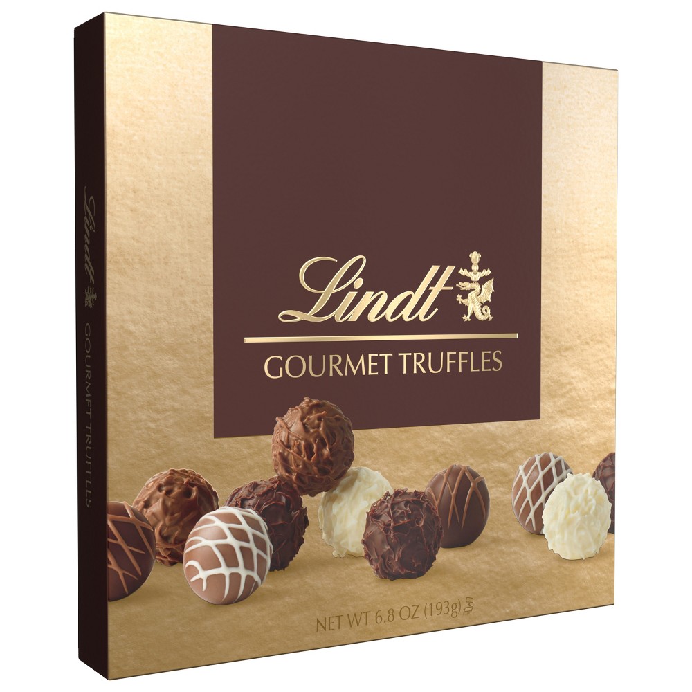 Lindt Gourmet Chocolate Candy Truffles Gift Box - 6.8 oz.