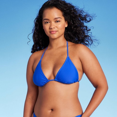 Target blue store bikini top