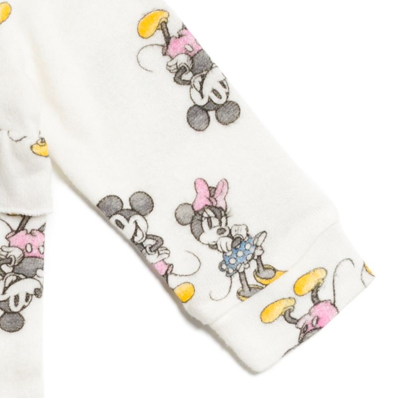 Disney Mickey Mouse Minnie Mouse Baby Girls Snap Sleep N' Play Coverall Newborn to Infant, 5 of 8