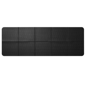 VEVOR Foldable Walking Pad Treadmill Mat, 1/4" Thick, 24" x 68" Exercise Equipment Mat, High Density PVC Floor Protector, Black - 1 of 4