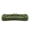 Minimore Modern Style 126.77" W Winnie Curved Shape 4S Sofa - 4 of 4