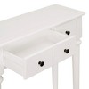 NicBex Retro Console Table Entryway Table with 4 Drawers and Open Shelf Side Table Sofa Table for Hallway, Living Room - 4 of 4