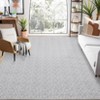 Indoor Modern Washable Living Room Rugs, Soft Non Slip Textured Throw Carpet for Bedroom Home Office - 2 of 4