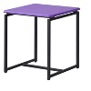 NicBex Modern Rectangle Coffee Table Set of 3 with Beveled Edges and Metal Frame for Living Room - 4 of 4