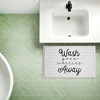 Stupell Industries Wash Worries Away Simple Printed Plush Bath Mat And Bath Rug, Design By Arrolynn Weiderhold, 18"X30" - 3 of 4