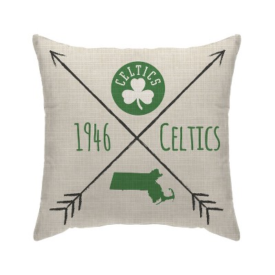 NBA Boston Celtics Cross Arrow Decorative Throw Pillow