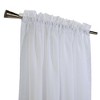 Habitat Cote d'Azure Sheer Rod Pocket Windows or Outdoor Living Space Traditional Style Insulated Curtain Panel 56" x 95" White - 2 of 3