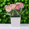 Unique Bargains Artificial Plants Flower Plastic 2.95"x2.95"x7.87" 1 Pc - 2 of 4