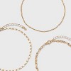 Mixed Seaside Charm Anklet Set 3pc - Wild Fable™ Gold - 3 of 3