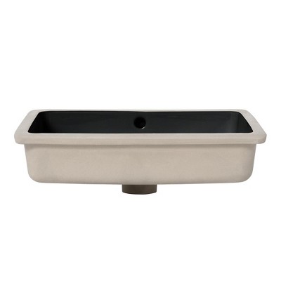 Black Ceramic Undermount Bathroom Sink