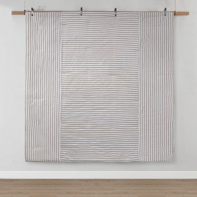 Taupe and Greige Jacquard King Duvet Cover Set