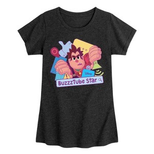 Girls' - Disney - BuzzTube Star Fitted Short Sleeve Graphic T-Shirt - 1 of 4