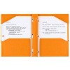 Five Star 2 Pocket Plastic Folder with Prongs Orange - 2 of 4
