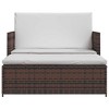 vidaXL Outdoor Furniture Set  PE Rattan 2-seater Modular - 3 of 4