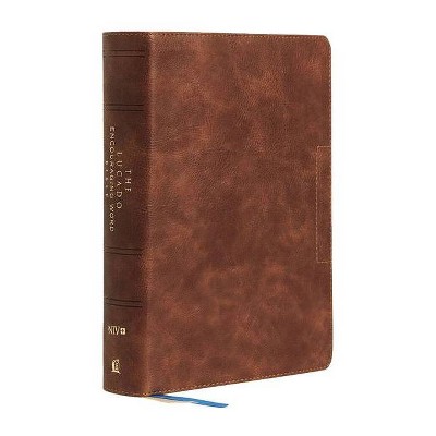  Niv, Lucado Encouraging Word Bible, Brown, Leathersoft, Comfort Print - by  Thomas Nelson (Leather Bound) 