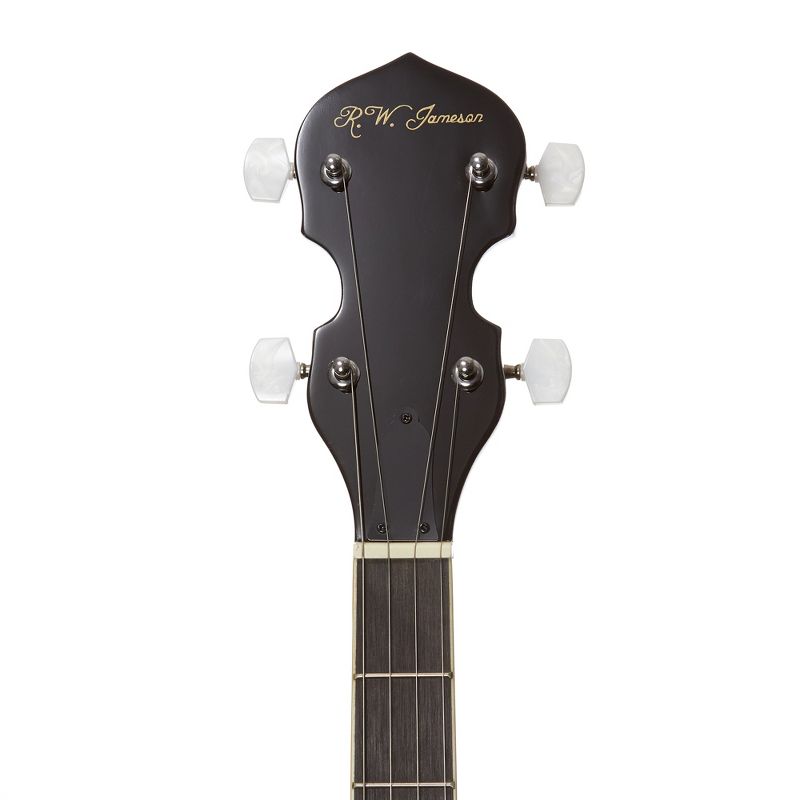 Jameson Guitars 5-String Banjo with 24 Brackets, Closed Solid Back, and Geared 5th Tuner, 4 of 7