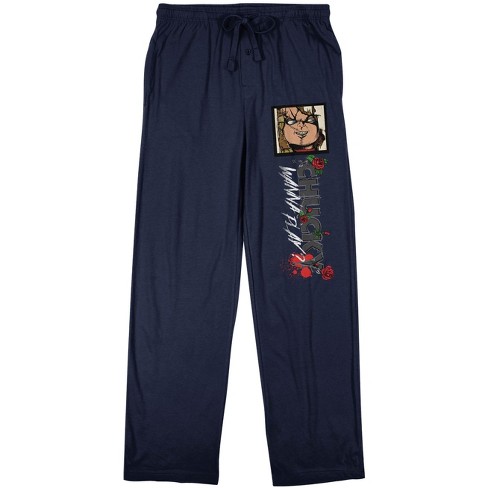 Chucky Wanna Play Men's Navy Sleep Pajama Pants-medium : Target