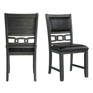 Taylor Standard Height Faux Leather Side Chair Set Gray - Picket House Furnishings - 1 of 4